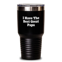 Load image into Gallery viewer, Funny Papa Gifts - I Have The Best Great Papa Tumbler, 20oz or 30oz, Birthday Unique Gift for Papa, Gifts from Men, Women, Friends, Coworkers, Family - Main
