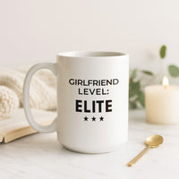 Load image into Gallery viewer, Girlfriend Level Elite Mug with Stars for Her Gift