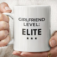 Load image into Gallery viewer, Girlfriend Level: Elite Funny Coffee Mug Gift Idea
