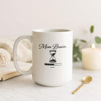 Load image into Gallery viewer, Funny Mom Coffee Mug, Mom Brain Loading Quote, Relatable Mother Humor Cup