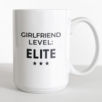 Load image into Gallery viewer, Girlfriend Level Elite White Mug for Coffee Lovers Gift