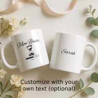 Load image into Gallery viewer, Funny Mom Coffee Mug, Mom Brain Loading Quote, Relatable Mother Humor Cup
