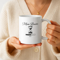 Load image into Gallery viewer, Funny Mom Coffee Mug, Mom Brain Loading Quote, Relatable Mother Humor Cup