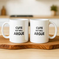 Load image into Gallery viewer, Cute But Will Argue Funny Coffee Mug Set Perfect Gift