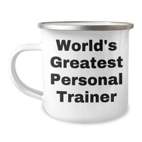 Load image into Gallery viewer, Personal Trainer Camping Mug, Funny Quote, Gifts from Family for Personal Trainer, Father&#39;s Day Unique Gifts - Image 1
