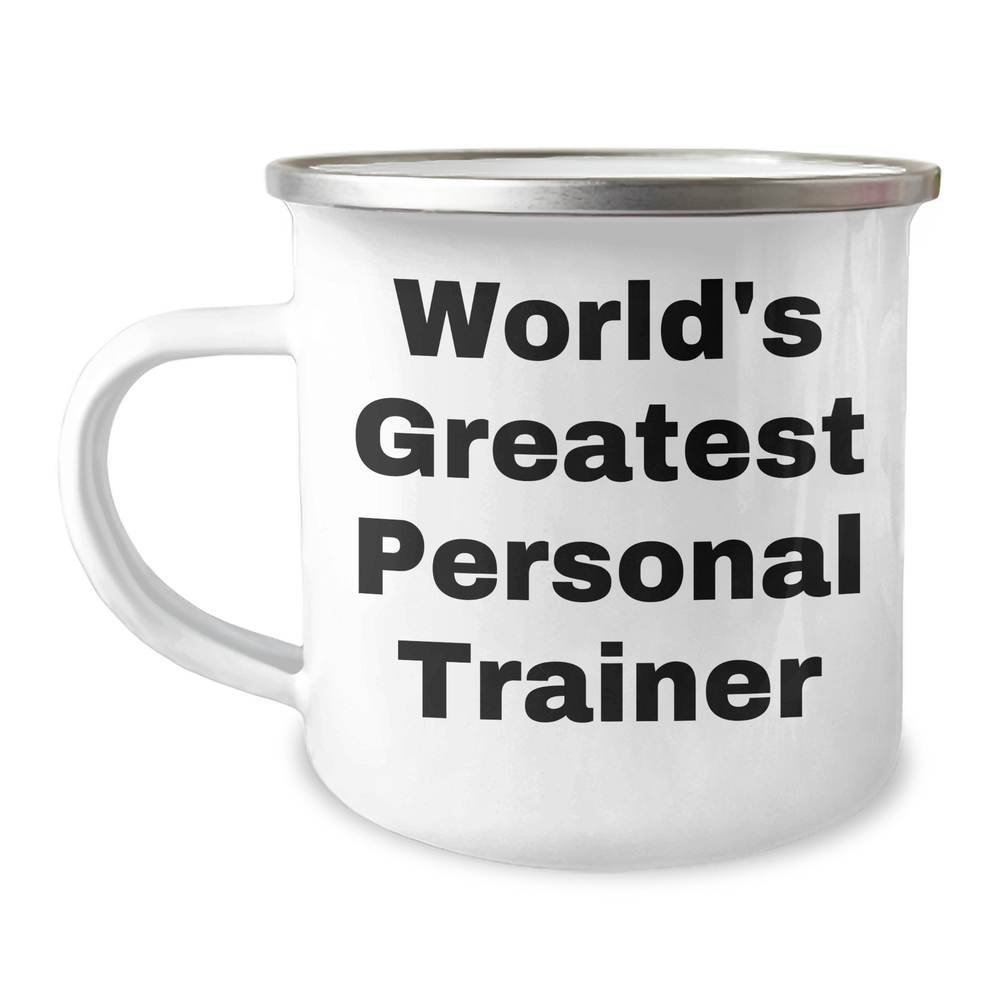 Personal Trainer Camping Mug, Funny Quote, Gifts from Family for Personal Trainer, Father's Day Unique Gifts - Image 1