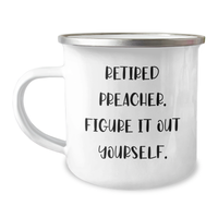 Load image into Gallery viewer, Funny Preacher Gifts, Retired Preacher Figure It Out Yourself Camping Mug for Men, Father&#39;s Day Unique Gifts from Family, Friends, Coworkers - Image 1
