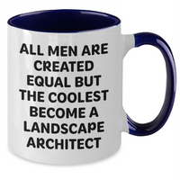 Load image into Gallery viewer, Funny Landscape Architect Gifts for Him from Friends and Family, Two Tone Coffee Mug with Inspirational Quote, Graduation Unique Gifts - Additional
