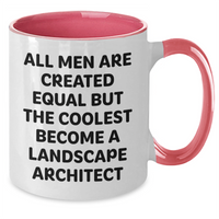 Load image into Gallery viewer, Funny Landscape Architect Gifts for Him from Friends and Family, Two Tone Coffee Mug with Inspirational Quote, Graduation Unique Gifts - Additional
