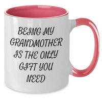 Load image into Gallery viewer, Funny Grandmother Quotes Gifts from Family to Grandmother Two Tone Coffee Mug for Graduation - Additional
