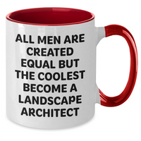 Load image into Gallery viewer, Funny Landscape Architect Gifts for Him from Friends and Family, Two Tone Coffee Mug with Inspirational Quote, Graduation Unique Gifts - Additional
