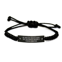 Load image into Gallery viewer, Funny Quote Funeral Director Rope Bracelet, Gifts from Men to Funeral Director, Unique Father&#39;s Day Unique Gifts for Funeral Director - Image 1
