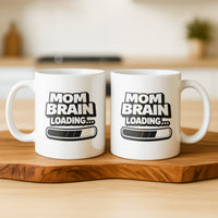 Load image into Gallery viewer, Funny Mom Mug, Mom Brain Loading Coffee Cup, Relatable Mother Humor Gift