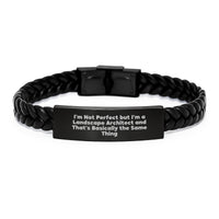 Load image into Gallery viewer, Landscape Architect Gifts for Men, Interlaced Leather Bracelet with Engraved Stainless Steel, Funny Quote, Graduation Unique Gifts from Friends - Image 1
