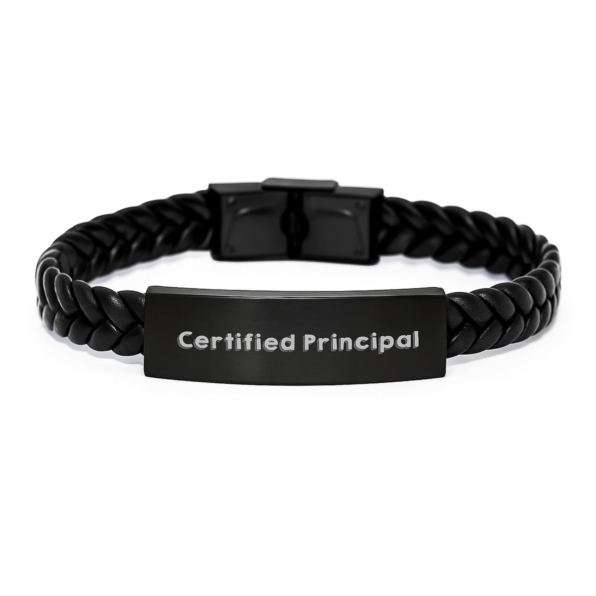 Funny Graduation Gifts from Principal Friends - Interlaced Leather Bracelet for Men, Women, or Coworkers, Unique Principal Gifts for Graduation, 'You're a-maze-ing' Quote - Image 1