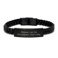 Load image into Gallery viewer, Him Keepsake Interlaced Leather Bracelet Chiropractor Birthday Gift - Image 1