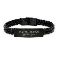 Load image into Gallery viewer, Architect Humor Interlaced Leather Bracelet Gifts from Friends for Graduation, Funny Quote - Image 1
