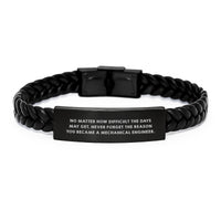 Load image into Gallery viewer, Mechanical Engineer Inspired Interlaced Leather Bracelet Gifts from Friends for Valentine's - Image 1