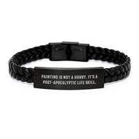 Load image into Gallery viewer, Birthday Gift Painting Interlaced Leather Bracelet for Her Present - Image 1