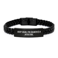 Load image into Gallery viewer, Detective Interlaced Leather Bracelet for Her Birthday Present Gift - Image 1