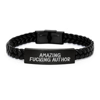 Load image into Gallery viewer, Amazing Author Interlaced Leather Bracelet for Him Graduation Gift - Image 1