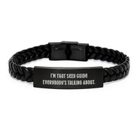 Load image into Gallery viewer, Birthday Gift Present Guide Interlaced Leather Bracelet for Her - Image 1