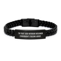 Load image into Gallery viewer, Sexy Interior Designer Gifts from Men for Women, Funny Interlaced Leather Bracelet for Graduation Unique Gifts - Image 1