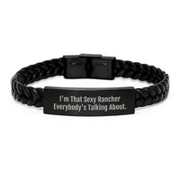 Load image into Gallery viewer, Rancher Keepsake Interlaced Leather Bracelet for Him Birthday Gift - Image 1