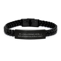 Load image into Gallery viewer, Funny President Interlaced Leather Bracelet Gifts for Men Friends Family - Inspired by 'I'm A Tattooed President. Just Like A Normal President Except Much Hotter.' - Image 1