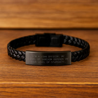Load image into Gallery viewer, Funny Loan Officer Gifts Interlaced Leather Bracelet Birthday Unique Presents for Loan Officers from Friends - Image 2