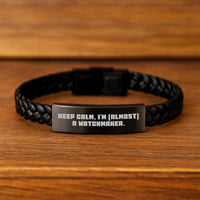 Load image into Gallery viewer, Watchmaker Keepsake Interlaced Leather Bracelet for Him Birthday Gift - Image 2