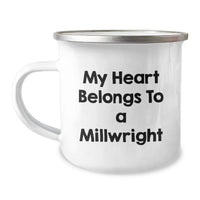 Load image into Gallery viewer, Funny Millwright Gifts for Him Millwright Lover Birthday Unique Mug My Heart Belongs To A Millwright - Image 1