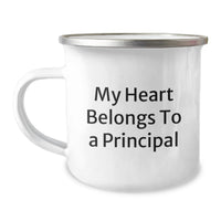 Load image into Gallery viewer, Funny Principal Gifts from Men to Principal - My Heart Belongs To A Principal Birthday Unique Gifts for Principal Camping Mug - Image 1