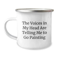 Load image into Gallery viewer, Funny Painting Humor Gifts from Friends - The Voices In My Head Are Telling Me To Go Painting Birthday Unique Gifts for Painting Lovers - Image 1