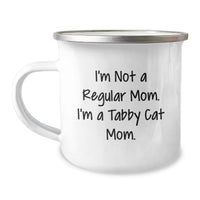 Load image into Gallery viewer, Tabby Cat Camping Mug - Funny Gift for Tabby Cat Moms, Graduation Unique Gifts from Friends, Family, Coworkers, Women, Men - Image 1