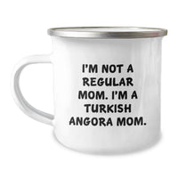Load image into Gallery viewer, Funny Turkish Angora Cat Mom Gifts for Women, Turkish Angora Cat Lover Camping Mug for Graduation, I'm Not A Regular Mom. I'm A Turkish Angora Mom. Gifts from Mom to Daughter - Image 1