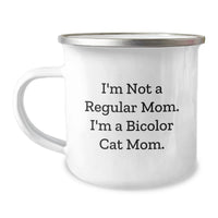 Load image into Gallery viewer, Funny Bicolor Cat Mom Gifts, Gifts from Friends for Bicolor Cat Lovers, Camping Mug for Graduation Unique Gifts - Image 1
