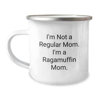 Load image into Gallery viewer, Ragamuffin Cat Gifts for Mom Stainless Steel Camping Mug Funny Quote I'm Not A Regular Mom I'm A Ragamuffin Mom Christmas Unique - Image 1