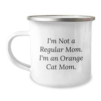 Load image into Gallery viewer, Funny Orange Cat Gifts for Orange Cat Moms, Camping Mug, Christmas Unique Gifts from Friends, Funny Orange Cat Mom Quote - Image 1