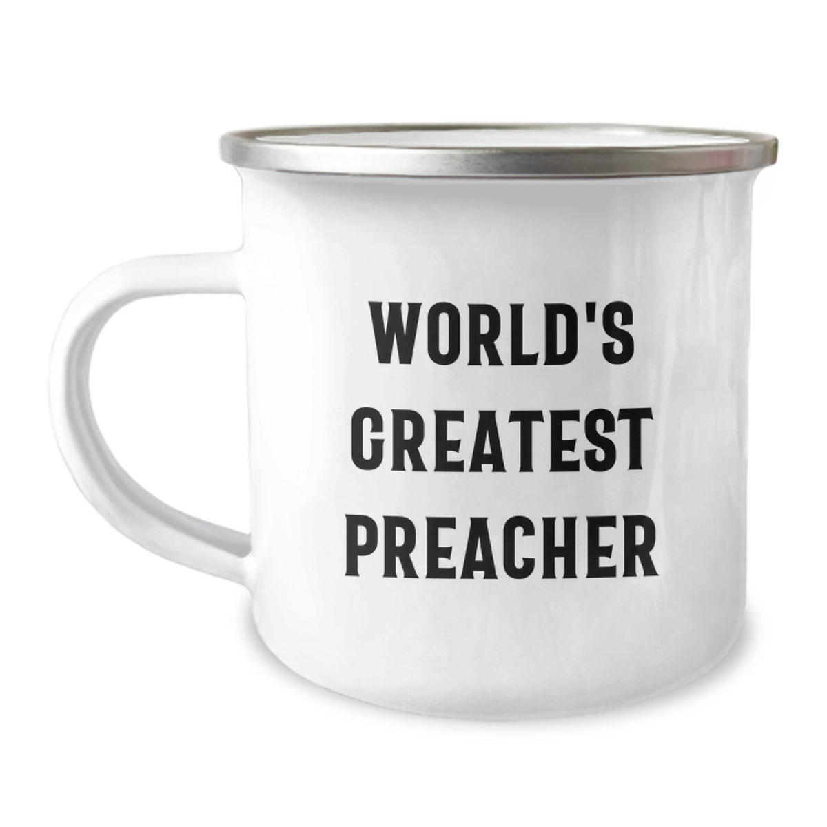 Funny World's Greatest Preacher Camping Mug Gifts for Preachers by Family and Friends, Graduation Unique Gifts from Men and Women - Image 1