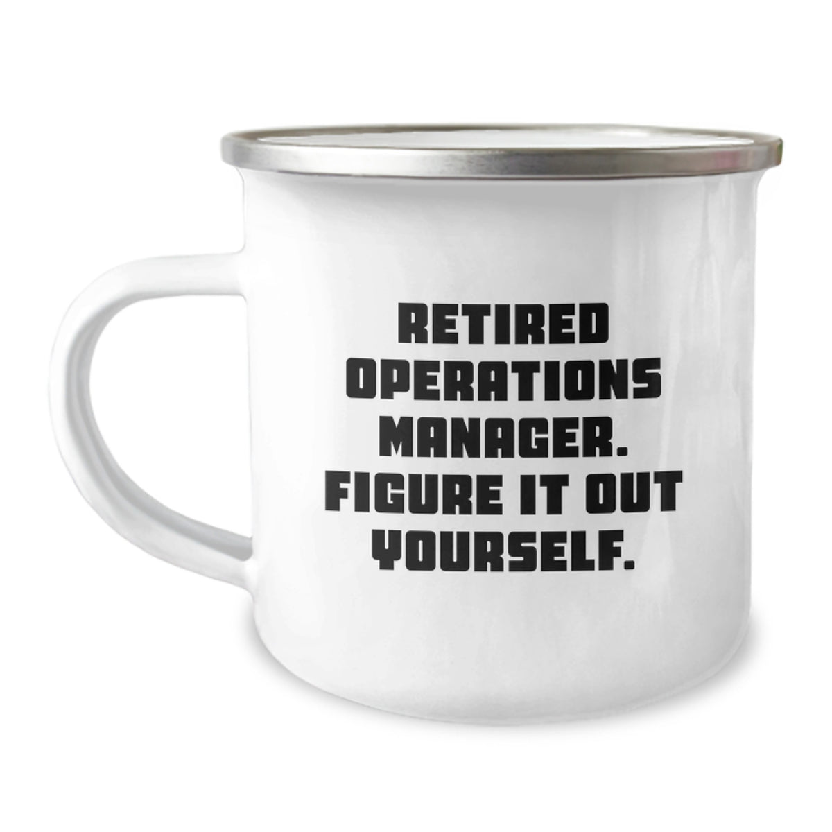 Operations Manager Gifts from Friends, Inspirational Quote Camping Mug for Operations Manager Graduation, 12 oz Stainless Steel with Enamel Finish - Image 1