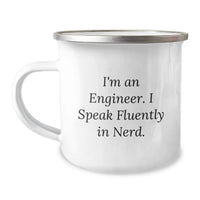 Load image into Gallery viewer, Funny Engineer Gifts, Unique Camping Mugs for Graduation, I'm An Engineer I Speak Fluently In genius, Gifts from Friends to Engineer - Image 1