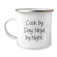 Load image into Gallery viewer, Funny Cook By Day Gifts from Friends for Graduation Unique Camping Mug, Ninja Mugs for Cook Lovers, Inspirational Graduation Gifts for Men, Women, Friends, Coworkers, Family - Image 1