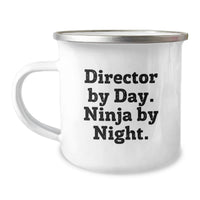 Load image into Gallery viewer, Funny Director Gifts for Men, Unique Camping Mug, Director By Day Ninja By Night, Graduation Unique Gifts - Image 1