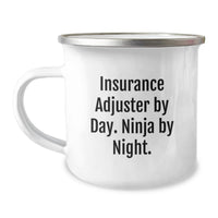 Load image into Gallery viewer, Gifts from Friends for Insurance Adjuster Men - Funny Ninja Camping Mug, Unique Christmas Unique Gifts for Insurance Adjuster Friends - Image 1