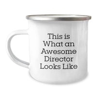 Load image into Gallery viewer, Funny Director Birthday Unique Gifts from Friends - This Is What An Awesome Director Looks Like Camping Mug - Image 1