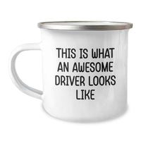 Load image into Gallery viewer, Funny Driver Gifts for Men, Graduation Unique Gifts from Friends, This Is What An Awesome Driver Looks Like Camping Mug - Image 1