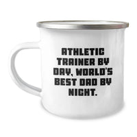 Load image into Gallery viewer, Funny Athletic Trainer Gifts for Christmas Camping Mugs - Gifts from Dad to the World's Best Athletic Trainer - Image 1