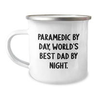Load image into Gallery viewer, Funny Rescue Worker Gifts for Men, Rescue Worker by Day World's Best Dad, Camping Mug for Christmas Unique Gifts from Family - Image 1