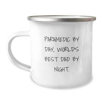 Load image into Gallery viewer, Funny Rescue Worker Gifts for Men - Rescue Worker By Day, World's Best Dad Mug - Unique Valentine's Gifts for Rescue Workers - Image 1